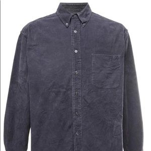 Button down men’s corduroy shirt - new